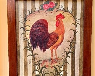 $120 Rooster wall art - 32"H x 28"W