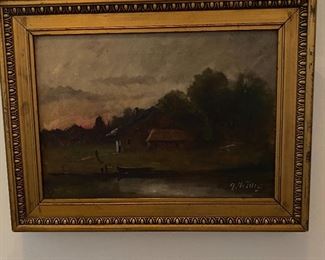 Antique oil painting