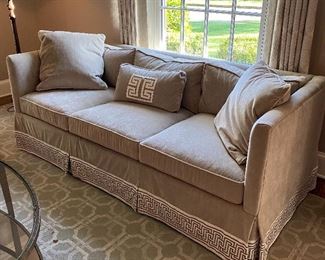 Custom upholstered sofa