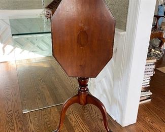 Antique tilt top candlestand