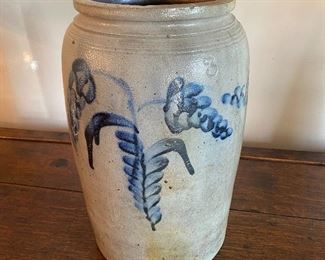 Antique stoneware crock