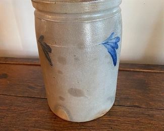 Antique stoneware crock