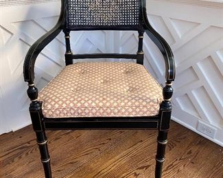 Ebonized Regency chair