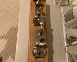 NEW Baldwin door handle/lock set
