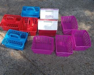 Plastic Baskets and Coolers