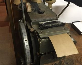 Antique gummed tape dispenser