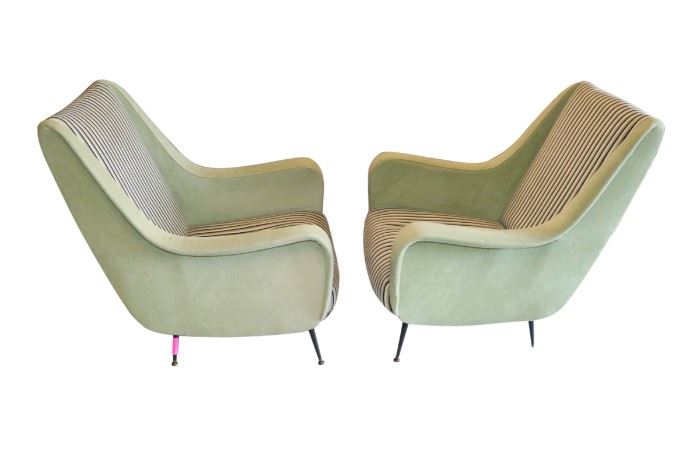 Pair of Mid Century Modern Chairs in the manner of Marco Zanuso