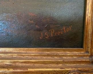J. S. Proctor Oil Painting
