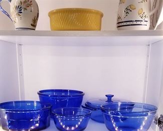 Much glassware and pottery