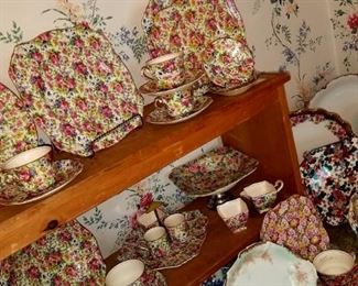 Royal Winton "Summertime" chintz plus other chintz patterns and makers
