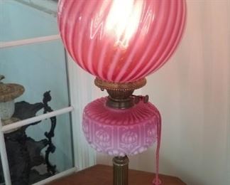 Juno oil lamp-electric converted