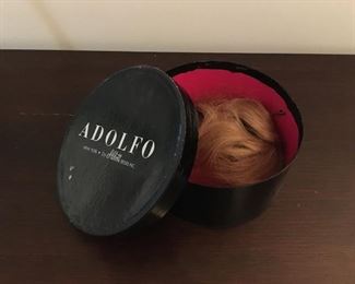 groovy vintage 1960’s Adolfo hair piece wig in original box