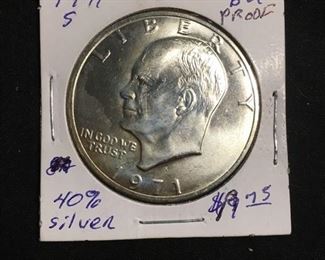 1971-S United States Eisenhower Proof 40% Silver Dollar Coin