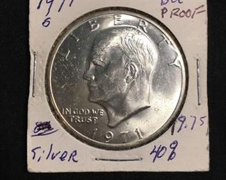 1971-S United States Eisenhower Proof 40% Silver Dollar Coin