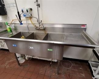 3 Bay Stainless Sink