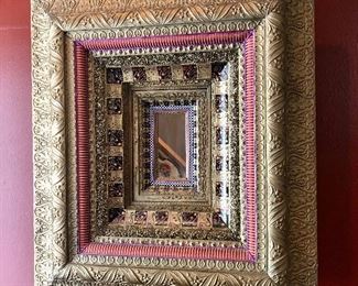 Artisan made fancy mirror frame