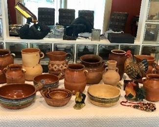 South american pottery collection