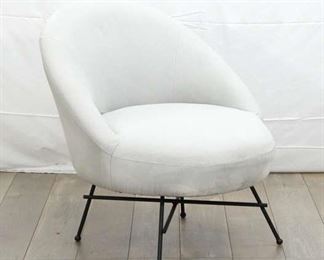 Contemporary Barrel Back Accent Chair