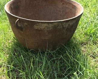 cast iron footed cauldron