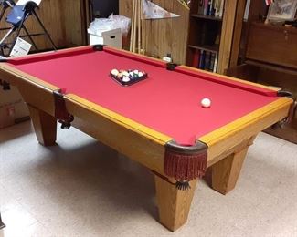 7 ft AMF slate pool table with cues and balls included $300 delivery service available