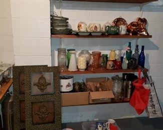 wall art and glassbware