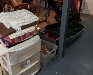 storage and blankets