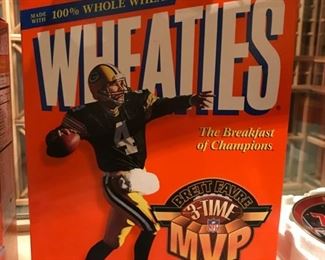 Brett Favre Wheaties box