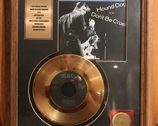 Elvis Presley Gold Record