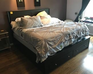 King size Bed Platform and headboard