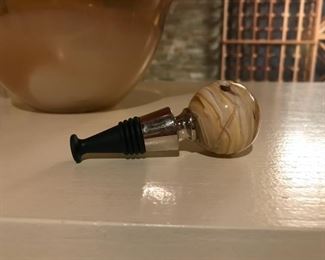 Murano glass wine stopper