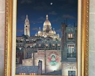 Paris Evening Rooftops Wall art