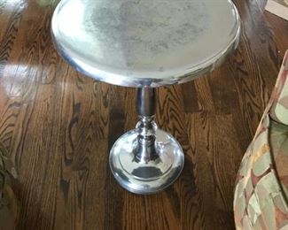 Round Metal Accent Table
