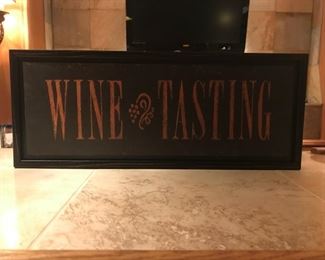 wine tasting wall decor