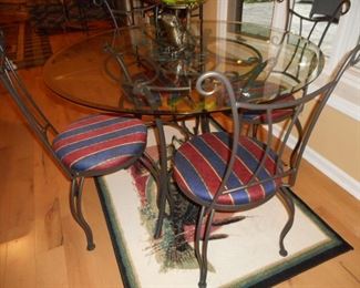 Ironworks Waterbury Iron Side Breakfast Table  & Chairs