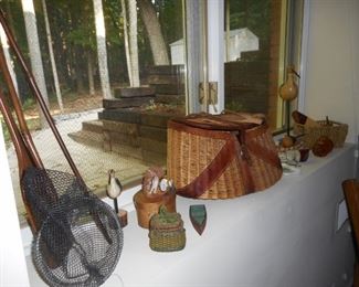 Vintage Fishing Creel; 