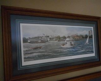 Signed Bob Stewart Lake Geneva Print