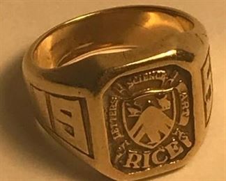 https://www.ebay.com/itm/124334140121	PR203 GENE MEYERS ENGRAVED CLASS OF 1959 RING RICE COLLEGE 10K GOLD	Auction Starts 09/16/2020 After 6 PM
