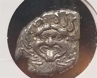 Greek City of Apollo Medusa Ancient Silver Coin