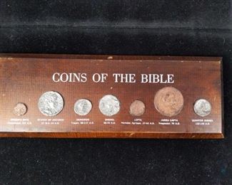 Coins of the Bible Hanging Wood Plaque Museum Quality Replicas 66 A.D.-135 A.D.