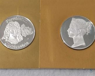 1975 and 1976 International Society of Postmaster Silver Medal Proofs