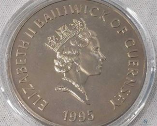1995 Five Pound Silver Coin