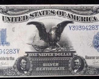 1899 Black Eagle Large Size $1 Silver Certificate