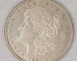 1921-S US Morgan Silver Dollar