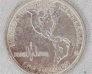 1923-S US Silver Monroe Doctrine Centennial 50c