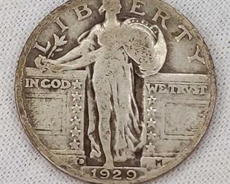 1929-D Silver Standing Liberty 25c