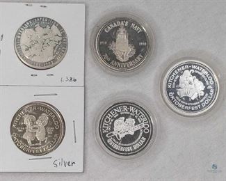 Kitchner Waterloo Oktoberfest Silver Dollar Tokens and more