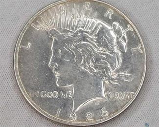 1926-S US Silver Peace Dollar