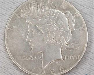 1926 US Silver Peace Dollar