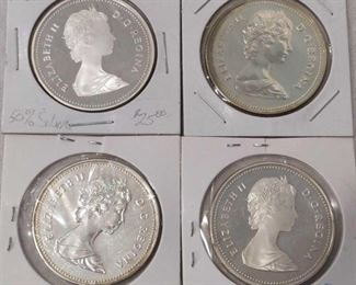 1980-1982 Canadian Silver Dollars
