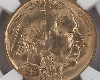 1938-D Buffalo Nickel NGC MS66